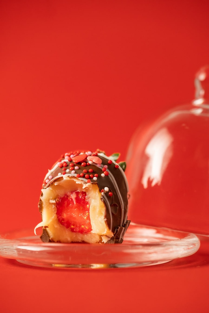 Gift Box Bombons de Morango &amp; Rosa