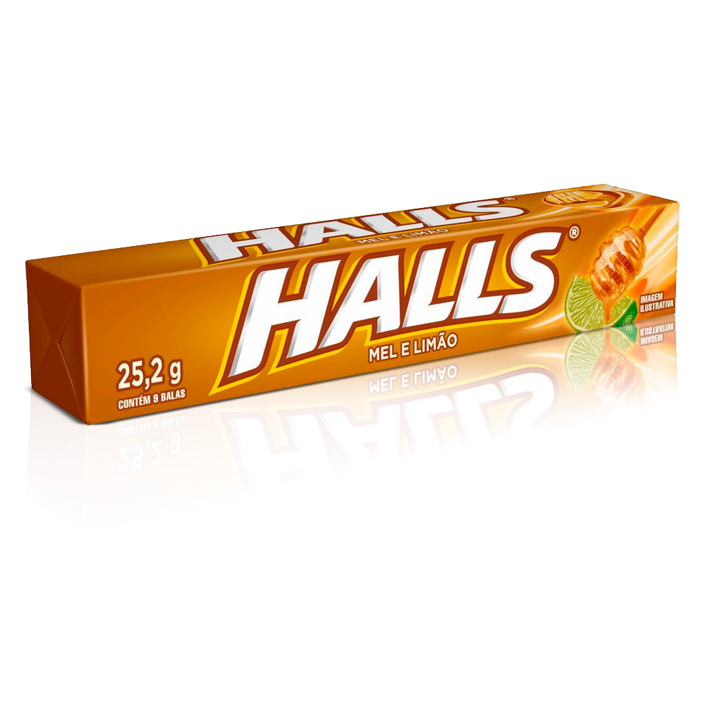 BALA HALLS MEL E LIMÃO - 25,2G