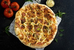 Pizza Peito de Peru com Alho-Poró