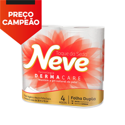 [8886] PAPEL HIGIÊNICO NEUTRO NEVE 4 ROLOS
